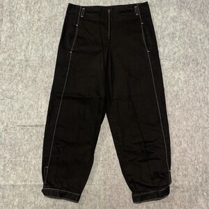 Zero + Maria Cornejo Takeo Ankle Cuff 100% ORGANIC COTTON Black Pants - Size 2